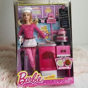 Mattel Barbie Cake Baker Doll Playset New in Box